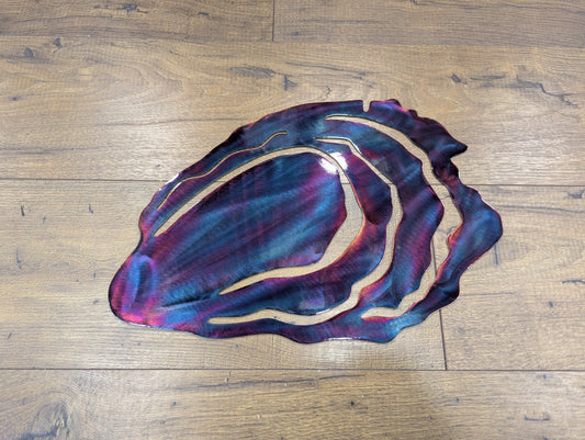 Colorful Oyster Metal Art Nautical Home Decor for the Wall