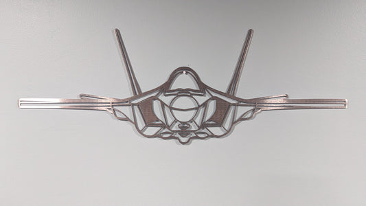 F-35A Front View Metal Art Silhouette