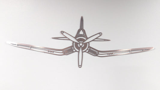 Vought F4U Corsair Silhouette Metal Art